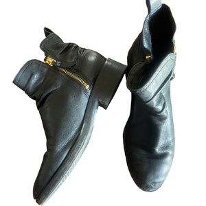 Cole‎ Haan 9 1/2 B Black Grand 360 Harrington Slouch Ankle Boot (some wear)